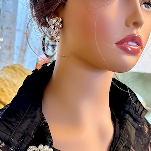 Stunning Demi Parure Weiss Brooch and Earrings