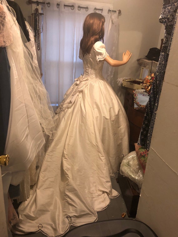 Stunning Silk Princess Style Wedding Dress