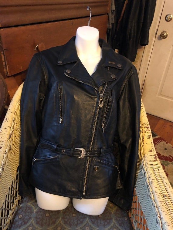 Harley- Ladies Vintage Leather Harley Jacket - Lik