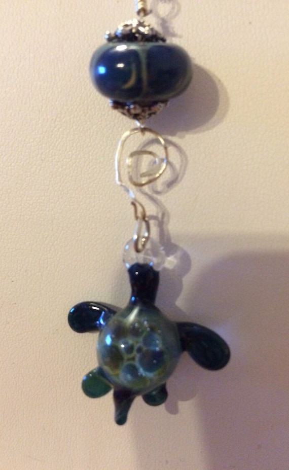 Turtle Necklace - Handmade And Hand Fired Turtle … - image 4