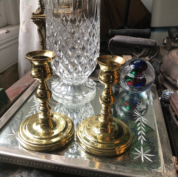 Vintage Baldwin Brass Candlesticks by Baldwin America Etsy