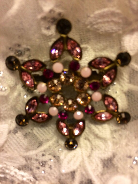 Vintage Sorrelli Brooch - Hollywood Glam Style Vi… - image 5