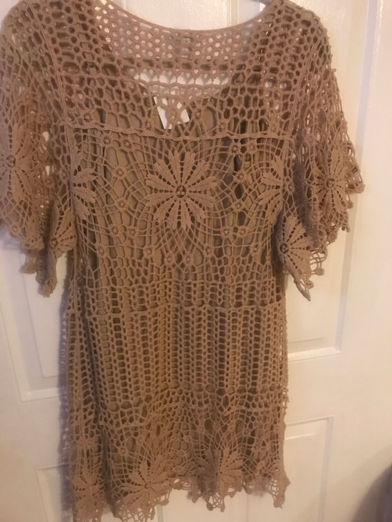 Vintage Dress - Crocheted Dress in size XS from C… - image 7