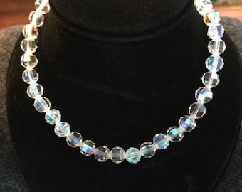 Vintage Crystal Necklace - Hollywood Glam Style Fifties