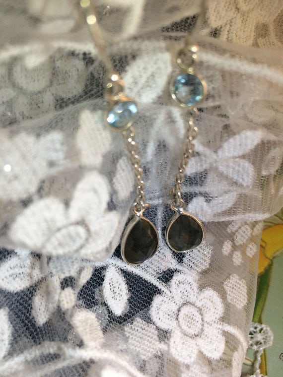 Sale - 28. - Gemstone Earrings - Handcrafted Ster… - image 4