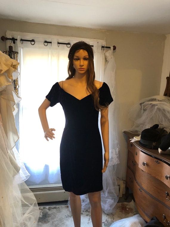 Vintage Deep Purple Velvet Rampage Dress Size 11 Etsy