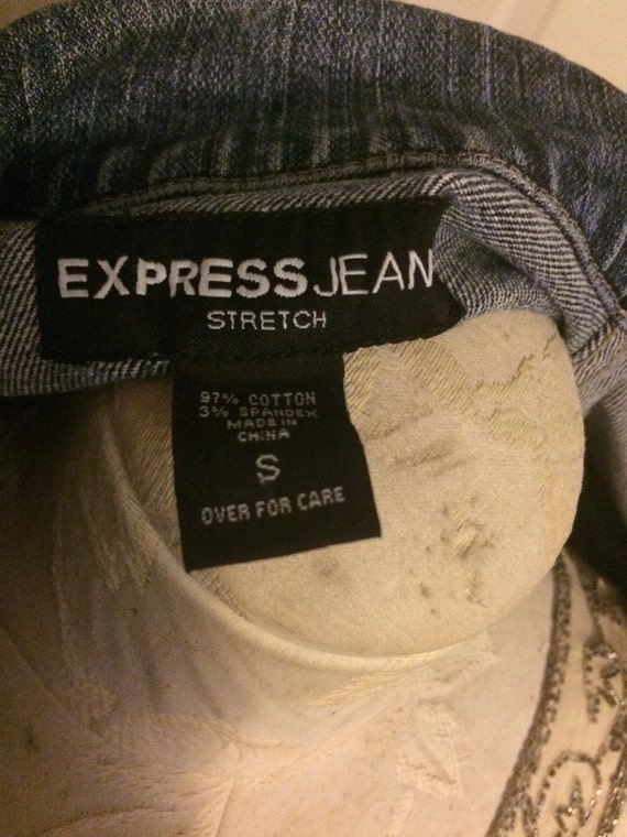 Denim Jacket - Women's Jr Size Small EXPRESS Deni… - image 3