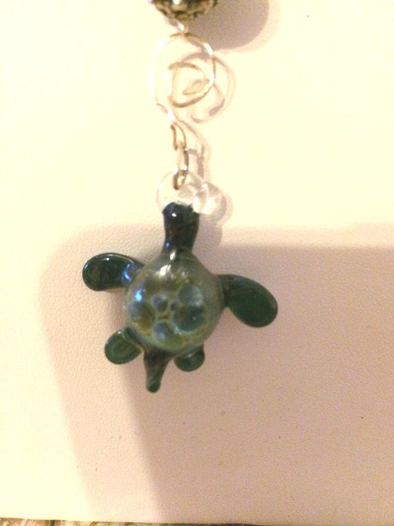 Turtle Necklace - Handmade And Hand Fired Turtle … - image 3