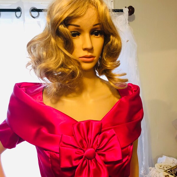 Hot Pink Dress and Jacket Etsy