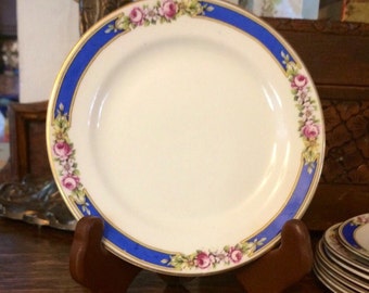 Antique Dessert Plates - Two Antique China Bread or Dessert Plates John Maddock and Sons Royal Vitreous