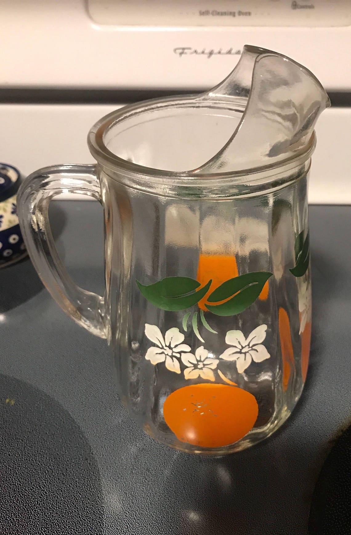 Vintage Orange Juice Pitcher Bartlett Collins Mid Century Etsy