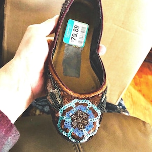 Beverly Feldman Frankie Beaded Shoes - New Old Stock Size 5 1/2