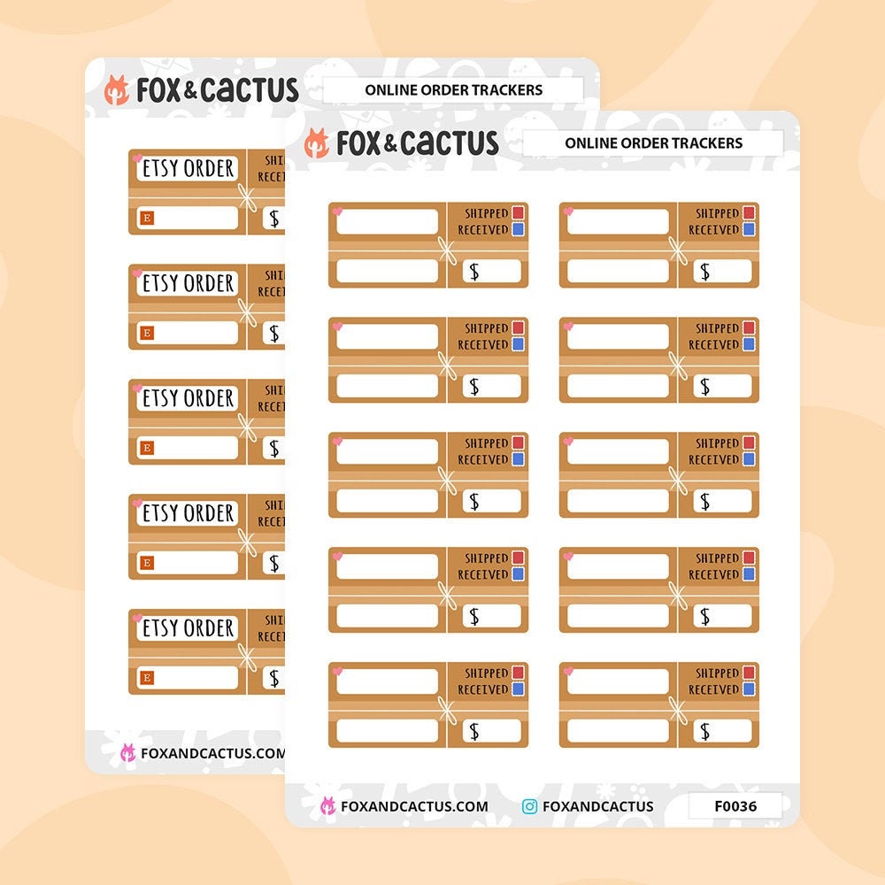 Online Order Trackers - Tracking Shopping Happy Mail Sticker Set - Pl…
