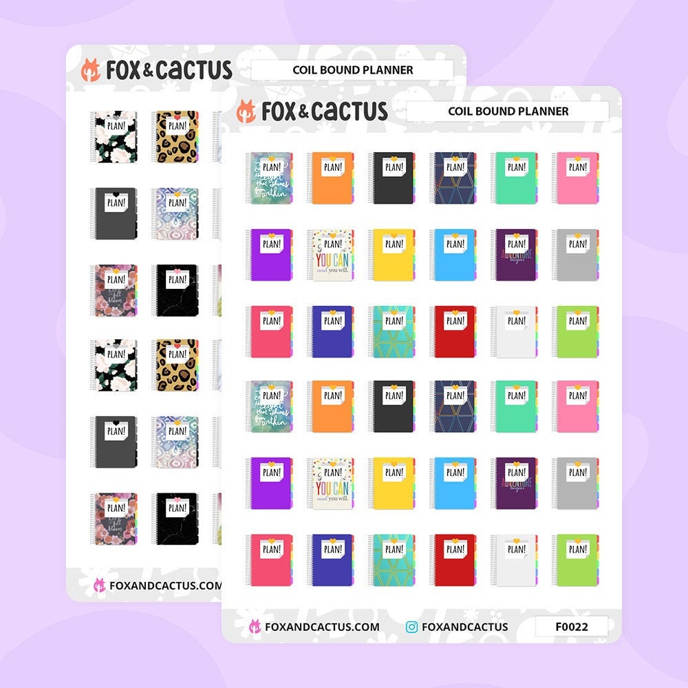 Vertical Planners - Planner Plan With Me - Planner Stickers (F0022)