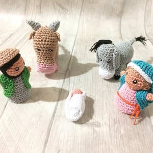Amigurumi Nativity Set, Nativity Miniatures, Christmas Decorations, Unisex Gift