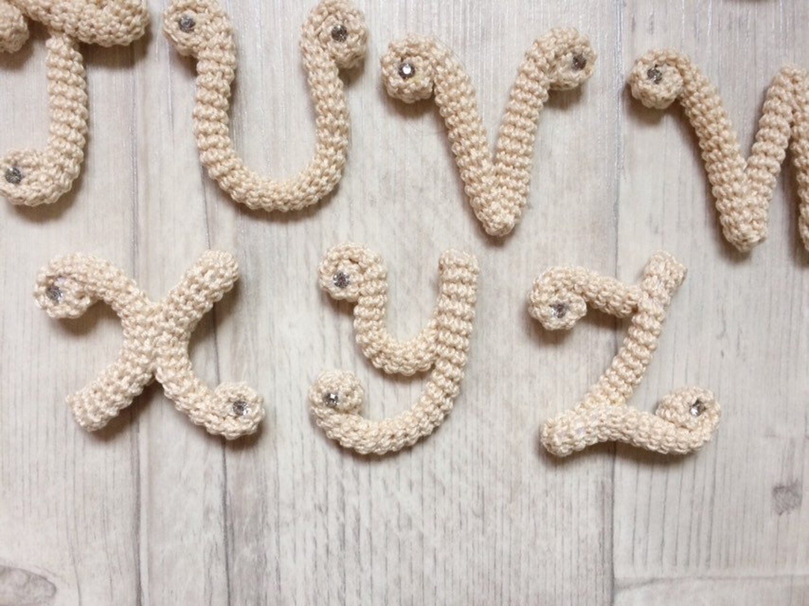 Letters pendant or crochet keychain lettering initials Etsy