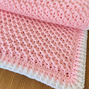One-Row Repeat Crochet Blanket Pattern US terms/(Instant PDF Download)