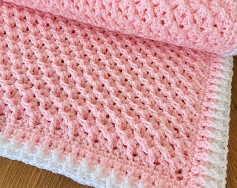 One-Row Repeat Crochet Blanket Pattern US terms/(Instant PDF Download)