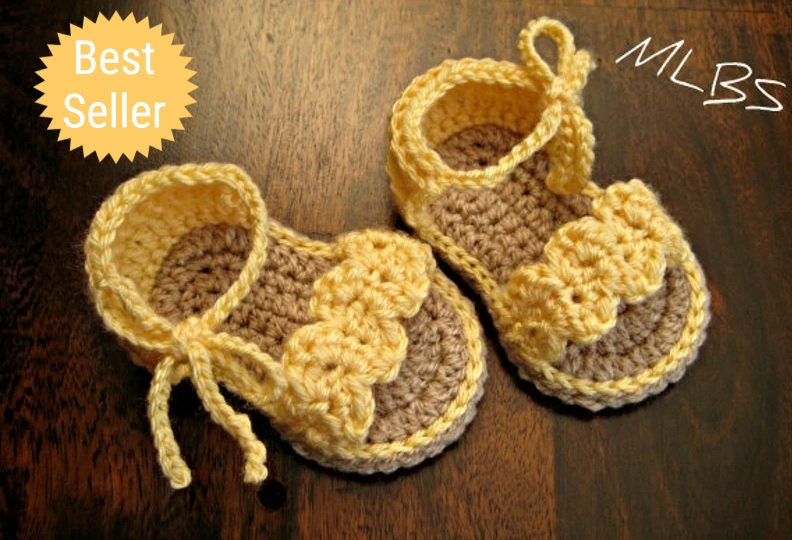 Crochet Pattern Baby Sandals Photo Tutorial US Terminology PDF Instant Download Nr.24 Etsy
