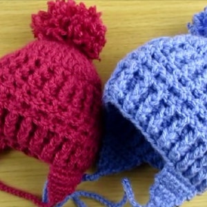 Yarn Amy Square Hat with Pompoms Crochet Pattern