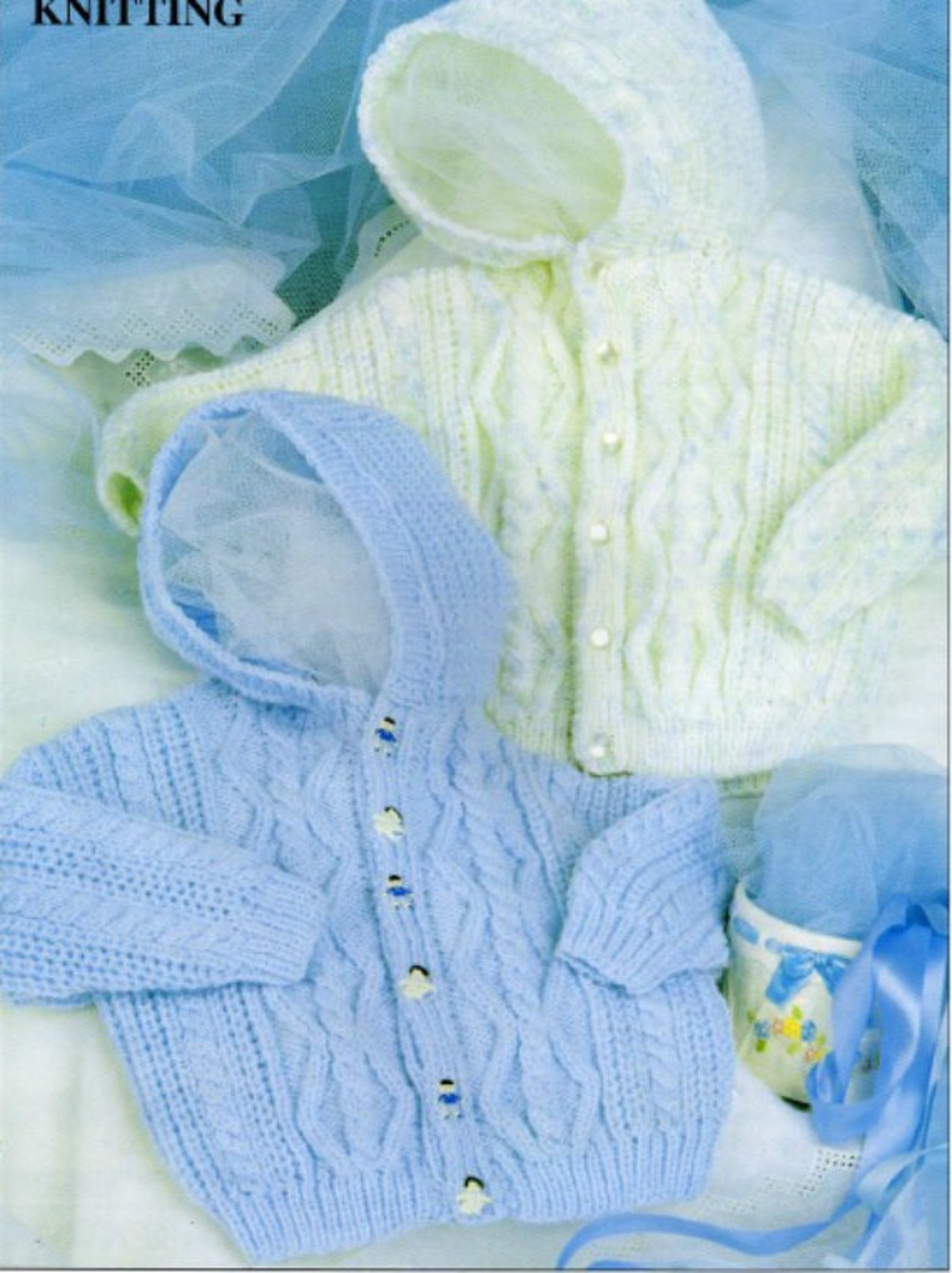 Knitting Pattern Baby Aran Jacket PDF Instant Download Nr.35 Etsy