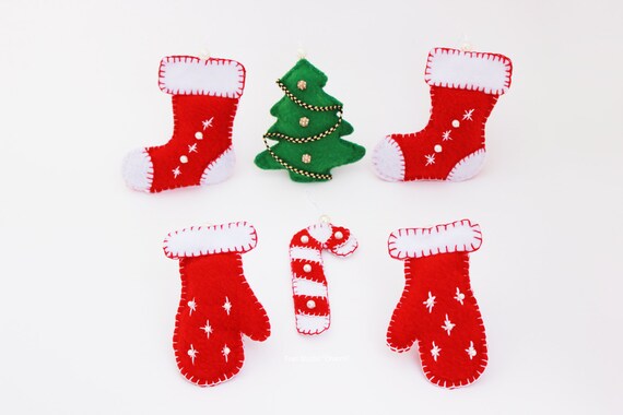 Set PDF Pattern Sewing Christmas Toys Ornaments Felt Christmas | Etsy