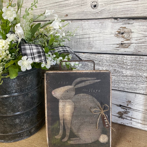 Primitive Rabbit - Etsy