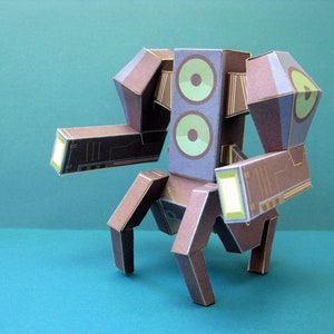 Lil&#39; Boom- mini robot battlesuit paper toy