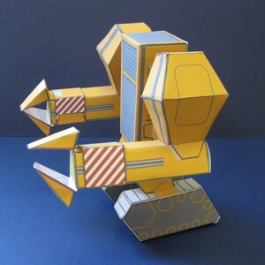 Pushover- Mini Robot Battlesuit Paper Toy - Etsy