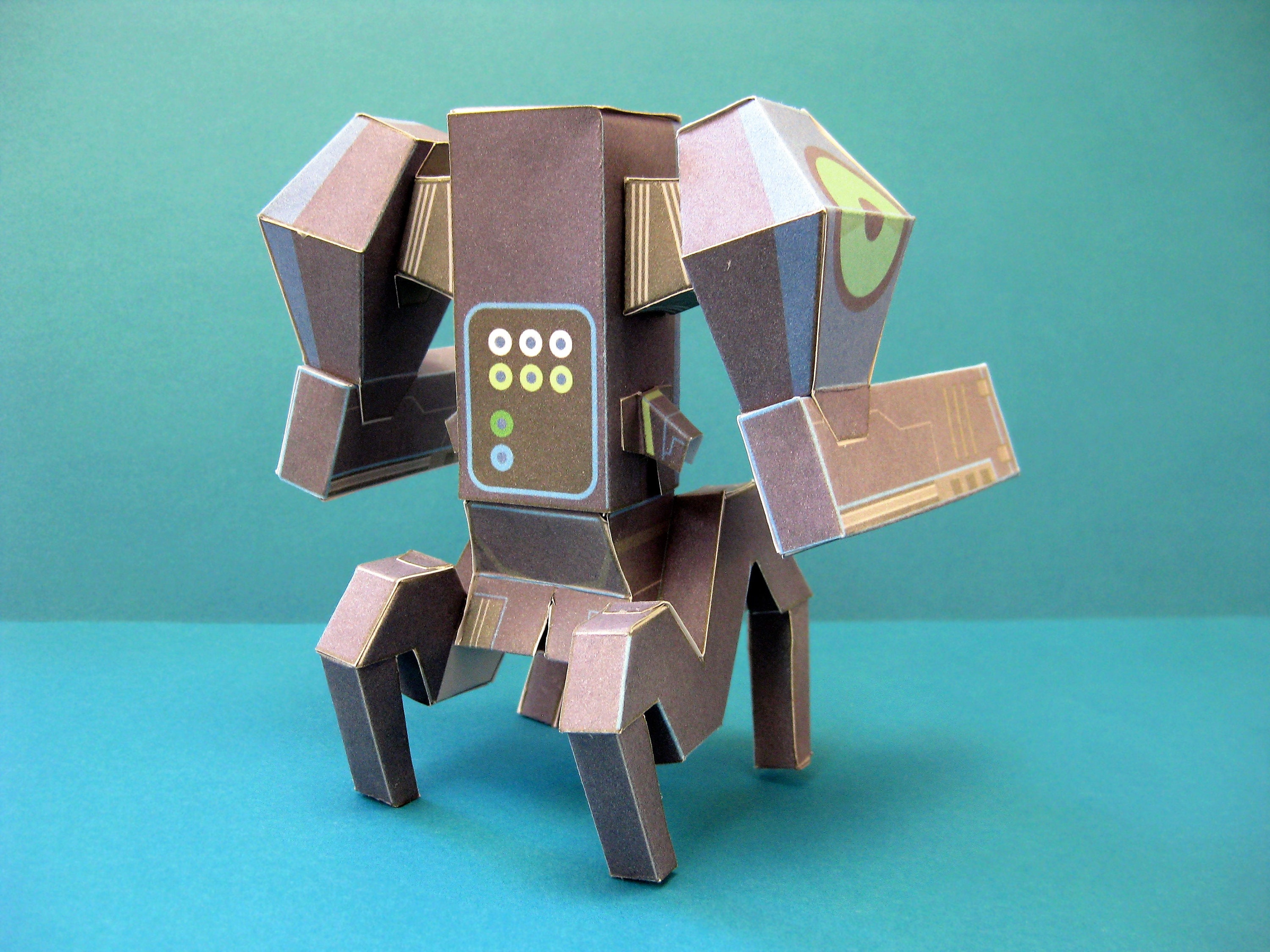 Lil' Boom- Mini Robot Battlesuit Paper Toy - Etsy