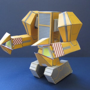 Pushover- mini robot battlesuit paper toy