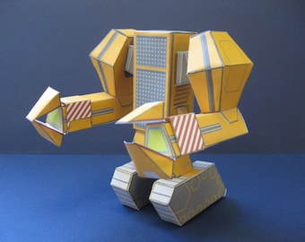 Pushover- mini robot battlesuit paper toy