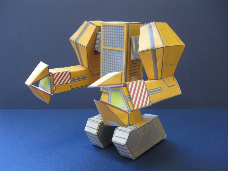 Pushover- Mini Robot Battlesuit Paper Toy - Etsy