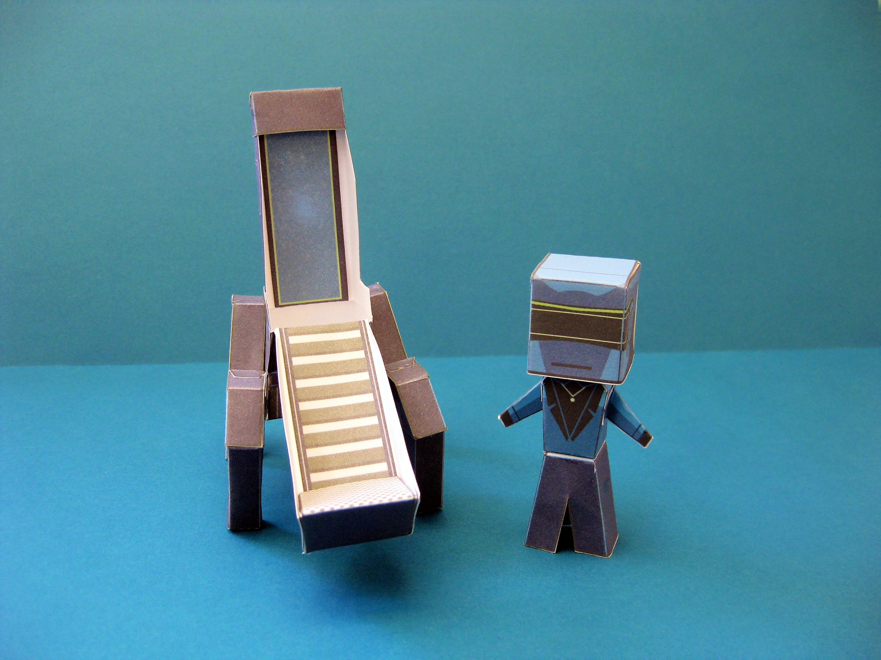 Lil' Boom- Mini Robot Battlesuit Paper Toy - Etsy