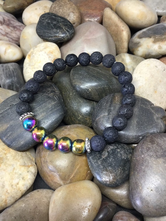 etsy lava rock bracelet