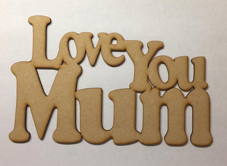 Wooden MDF Bride and Groom Love Couple Sign Plaque Wedding Decoration 3mm Thick