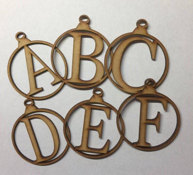 Wooden MDF Christmas Baubles Tree Decoration 3mm Thick Gift Tag Blank Laser Cut