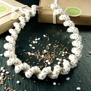 Bracelet perles japonaises BLISS rose poudré