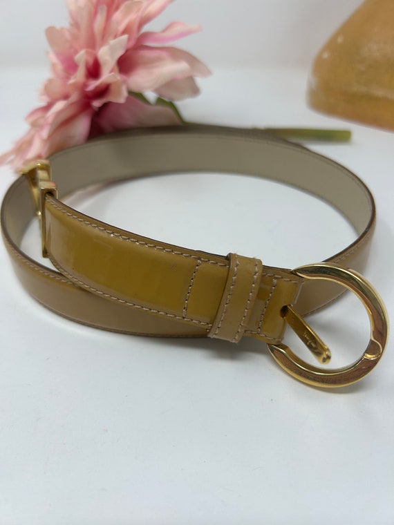 Ferragamo belt tan hotsell