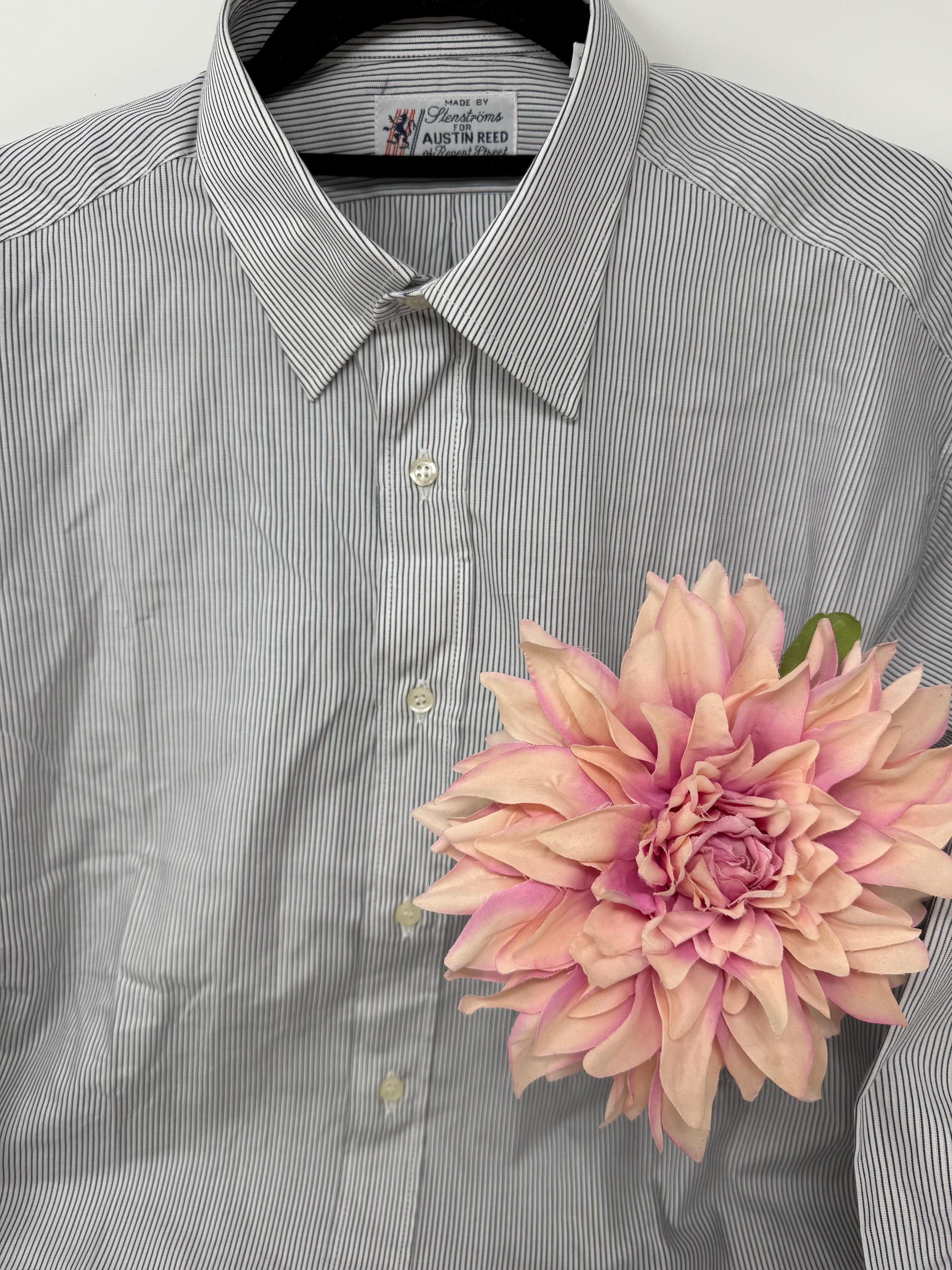 austin reed dress shirt Vintage Traditional Business Shirt. Austin Reed Neck 17" (Ref:VTB6)