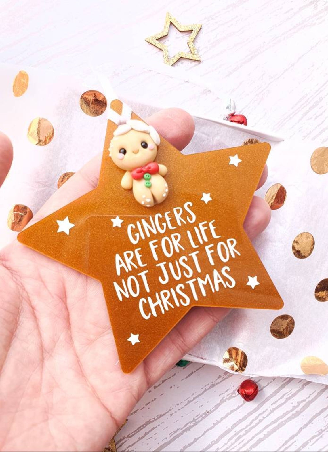 Christmas decorations Ginger gifts Secret santa Gingerbread Etsy