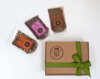 3 Large Teas Gift Box, tea gift, gift for tea lovers, tea gift box