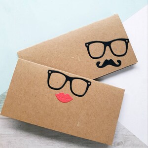 Mr and Mrs Tischkarten | Hipster Brille | Hochzeits-Tischkarten | Nerdy Chic | Tisch Namenskärtchen