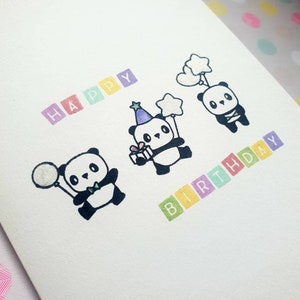 Happy Birthday Panda | Greeting Card |  Celebration