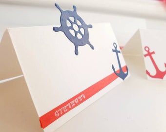 Handgemaakte nautische matroos plaatskaart