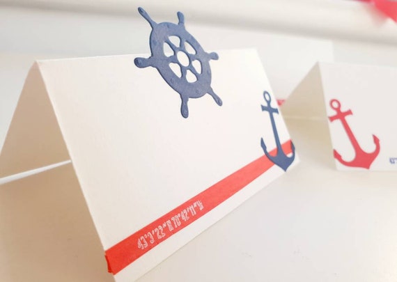 Handmade Nautical Sailor Place card