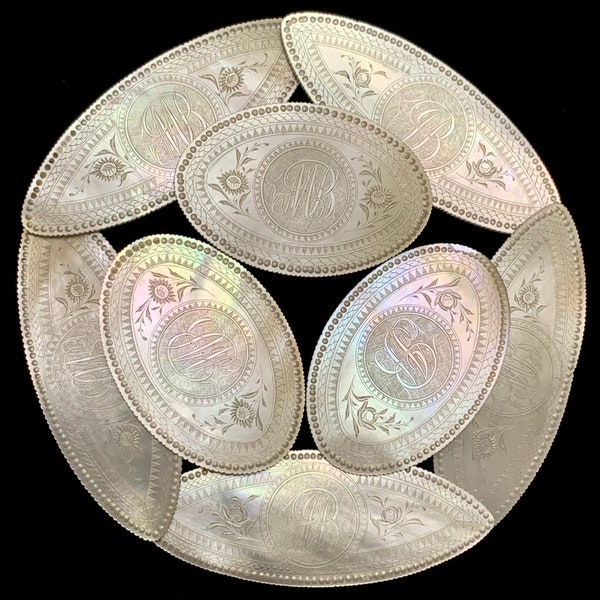 Antique Chinese Mother of Pearl Gaming Chips Etsy