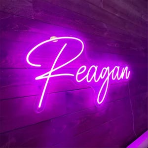 Placa de neon com nome personalizado para crianças, placa de neon personalizada, decoração de quarto, decoração de quarto infantil, presente de decoração para casa para crianças, placa de neon com nome e luz LED