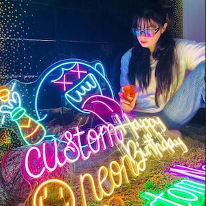Custom Neon Sign | Neon Sign | Room Decor | LED Neon Light| Neon Bar Sign| Neon Bedroom Sign | Neon Light | Wedding Neon | Personalized Gift