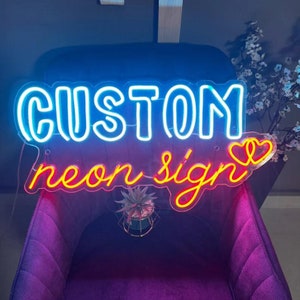 Neon Sign Custom Name, Wedding Name Sign, Custom Neon Sign Battery Operated, Neon Sign Custom Wedding, Custom Led Neon Sign For Wedding